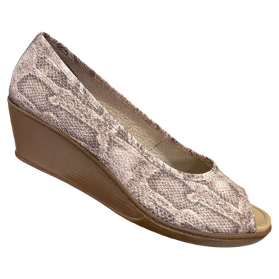 Romulo Casual Cuero Beige Mujer Talla 40 Ref 2631 